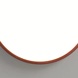 Modern Red Circle Metal LED Flush Mount Ceiling Light Image - 8
