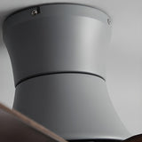 Modern Remote Control Black Ceiling Fan with LED Light Image - 6