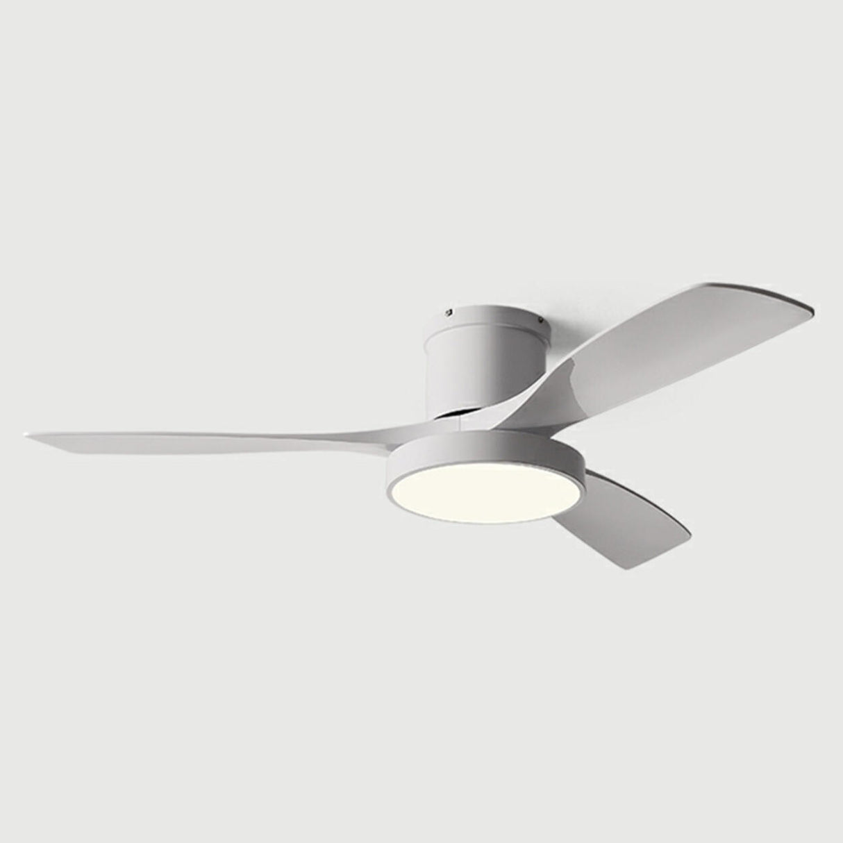 Modern Remote Control Wood Ceiling Fan with LED Light Image - 12