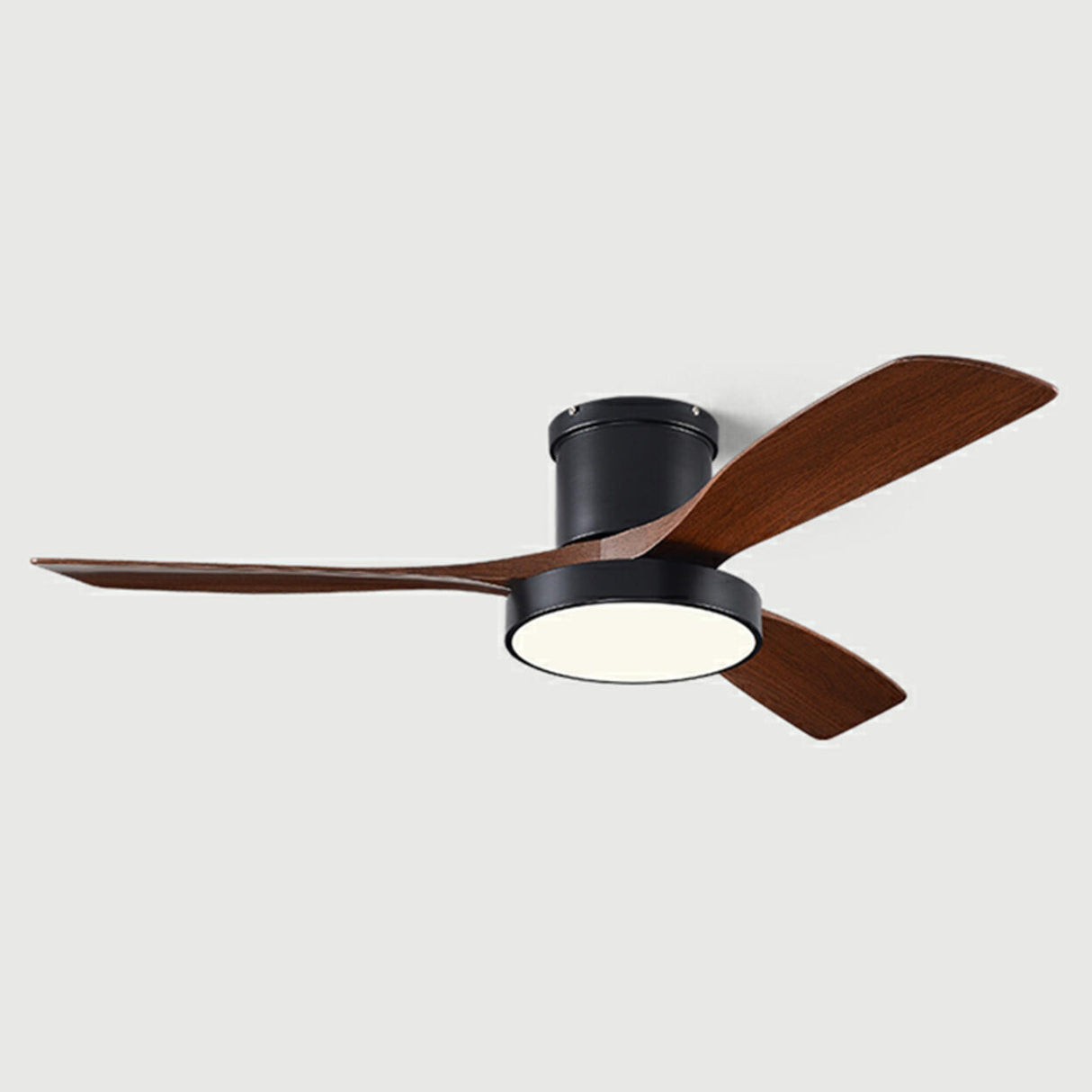 Modern Remote Control Wood Ceiling Fan with LED Light Image - 14