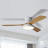 Modern Remote Control Wood Ceiling Fan with LED Light Image - 9
