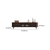 Modern Retro TV Stand Cabinet with Storage Drawers Image - 11
