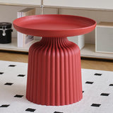 Modern Ribbed Side & Coffee Table Set for Stylish Living Image - 17