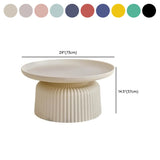 Modern Ribbed Side & Coffee Table Set for Stylish Living Image - 28