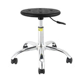 Modern Round Alloy Office Stool Black Adjustable Height Image - 17