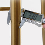 Modern Round-Back Metal Counter Height Bar Stool with Footrest Image - 12