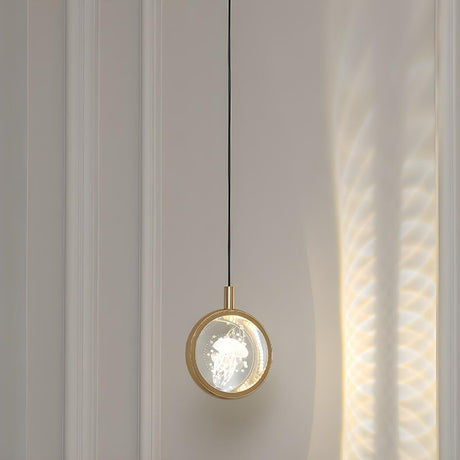 Modern Round Crystal Jellyfish Bedroom Pendant Light Image - 2