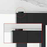 Modern Round Marble Extendable Dining Table White Image - 13
