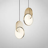 Modern Round Metal Dimmable LED Pendant Light Image - 1