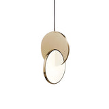 Modern Round Metal Dimmable LED Pendant Light Image - 16