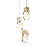 Modern Round Metal Dimmable LED Pendant Light Image - 8