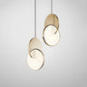 Modern Round Metal Dimmable LED Pendant Light Image - 2