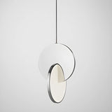 Modern Round Metal Dimmable LED Pendant Light Image - 3