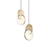 Modern Round Metal Dimmable LED Pendant Light Image - 10