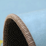 Modern Round Polyester Optical Illusion Black Area Rug Image - 13