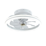 Modern Round Remote Control Ceiling Fan with LED Light Image - 5