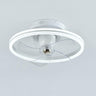 Modern Round Remote Control Ceiling Fan with LED Light Image - 8