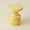 Yellow 11" L x 11" W x 16.1" H Modern Round Side Table Small Accent Table for Living Room Image - 4