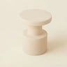 Milky White 11" L x 11" W x 16.1" H Modern Round Side Table Small Accent Table for Living Room Image - 5