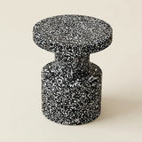 Black 11" L x 11" W x 16.1" H Modern Round Side Table Small Accent Table for Living Room Image - 6