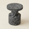 Black 11" L x 11" W x 16.1" H Modern Round Side Table Small Accent Table for Living Room Image - 6