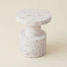 White 11" L x 11" W x 16.1" H Modern Round Side Table Small Accent Table for Living Room Image - 7