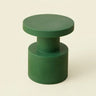 Deep Green 11" L x 11" W x 16.1" H Modern Round Side Table Small Accent Table for Living Room Image - 8
