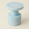 Sky Blue 11" L x 11" W x 16.1" H Modern Round Side Table Small Accent Table for Living Room Image - 9