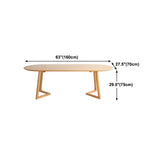 Modern Rustic Oval Solid Pine Double Pedestal Dining Table Image - 18