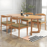 Modern Rustic Oval Solid Pine Double Pedestal Dining Table Image - 3