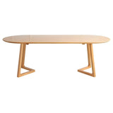 Modern Rustic Oval Solid Pine Double Pedestal Dining Table Image - 5
