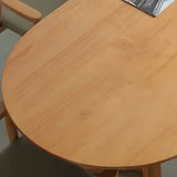 Modern Rustic Oval Solid Pine Double Pedestal Dining Table Image - 6