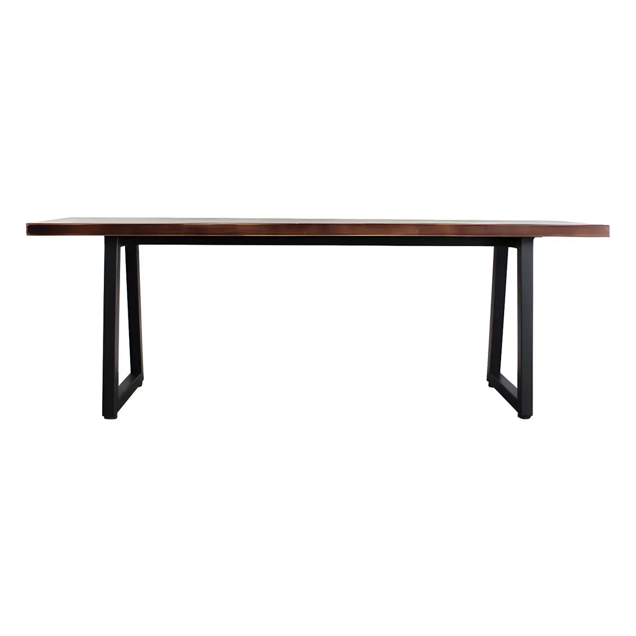 Modern Rustic Wood Bench with Black Metal Legs, 47 Inch Image - 5