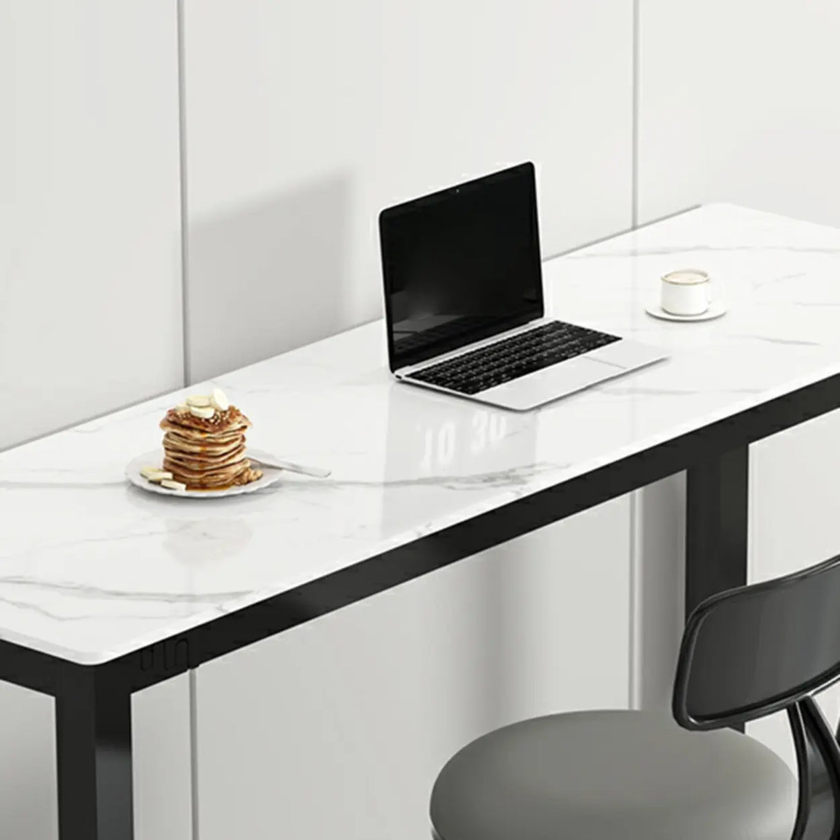 Modern Scratch Resistant Footrest Rectangular Narrow Bar Table Image - 8