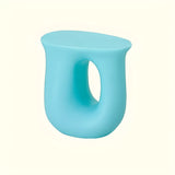 Modern Sculptural Acrylic White Free Form Pedestal Side Table Image - 21