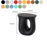 Modern Sculptural Acrylic White Free Form Pedestal Side Table #size