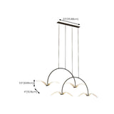 Modern Seagull LED Pendant Light for Lobby, White, Large #size