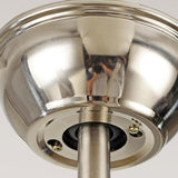 Modern Silver 5 Blade Windmill Ceiling Fan with Light Image - 5