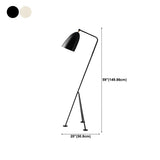 Modern Simple Black Cone and Tripod Metal Floor Lamp Image - 12