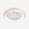 Modern Simple Flush-Mounted Round Ceiling Fan Light Image - 12