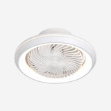 Modern Simple Flush-Mounted Round Ceiling Fan Light Image - 16