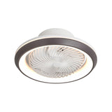 Modern Simple Flush-Mounted Round Ceiling Fan Light Image - 8