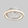 Modern Simple Flush-Mounted Round Ceiling Fan Light Image - 9