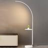 Modern Simple Gold Arc Metal Side Table Floor Lamp Image - 11