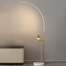 Modern Simple Gold Arc Metal Side Table Floor Lamp Image - 12