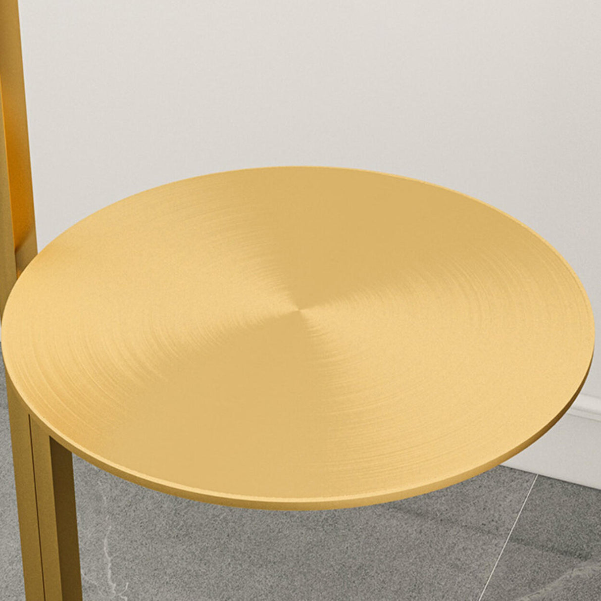 Modern Simple Gold Arc Metal Side Table Floor Lamp Image - 6