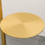 Modern Simple Gold Arc Metal Side Table Floor Lamp Image - 6