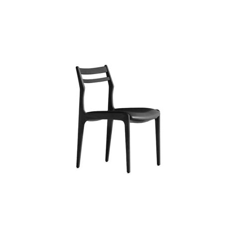 Modern Simple Walnut Natural Wood Legs Side Dining Chair Image - 2