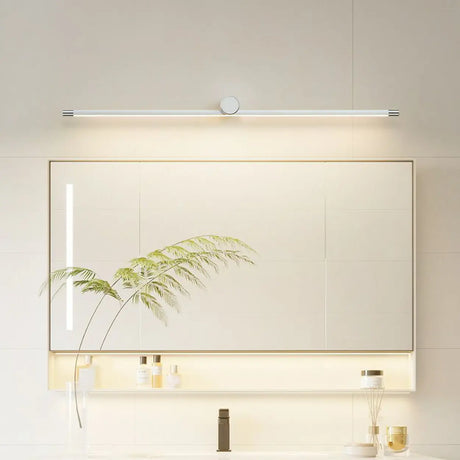 Modern Simple White Linear Bathroom Vanity Light  Image - 1