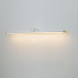 Modern Simple White Linear Bathroom Vanity Light  Image - 3